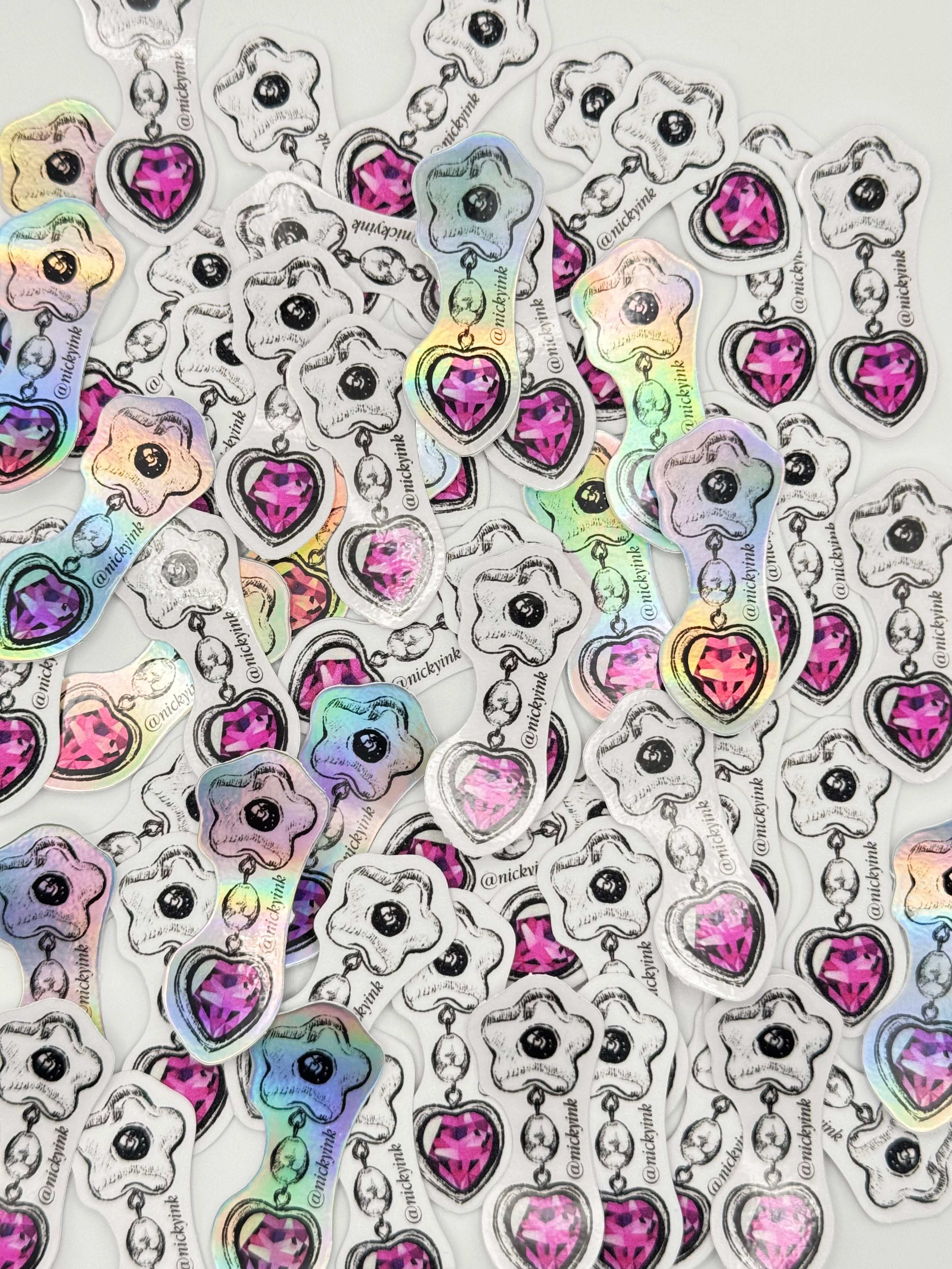 Sticker Charm Rosa