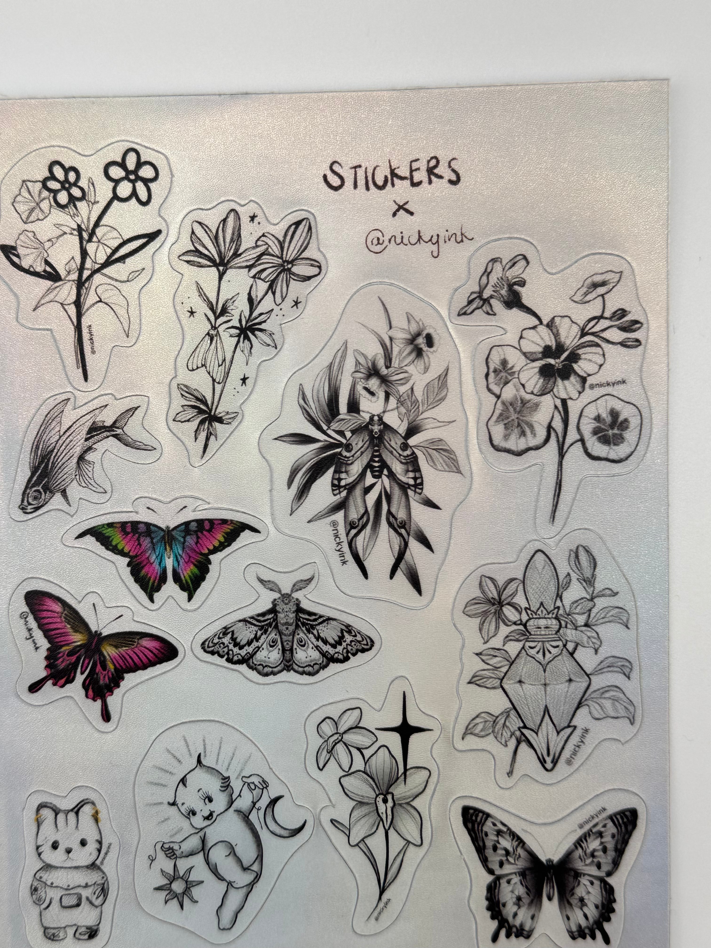 Plantilla stickers by NickyInk