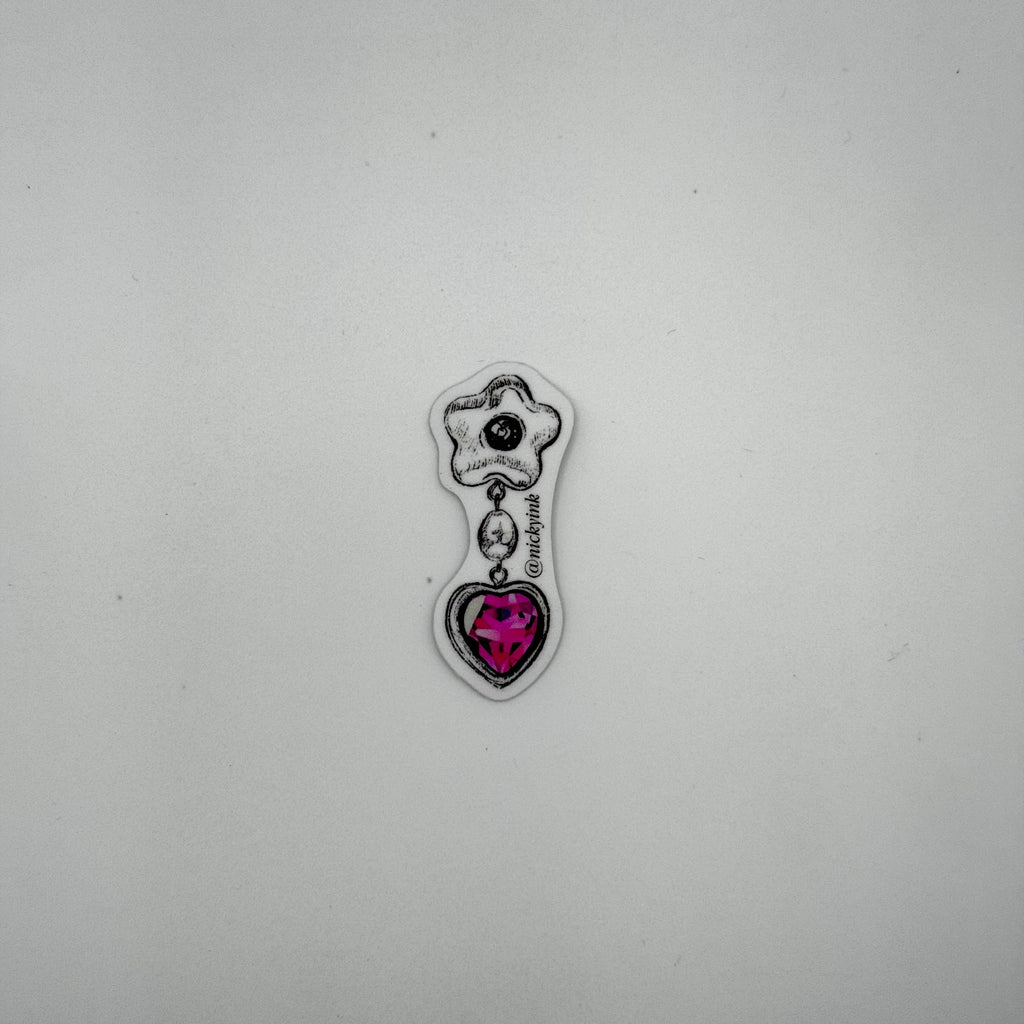 Sticker Charm Rosa