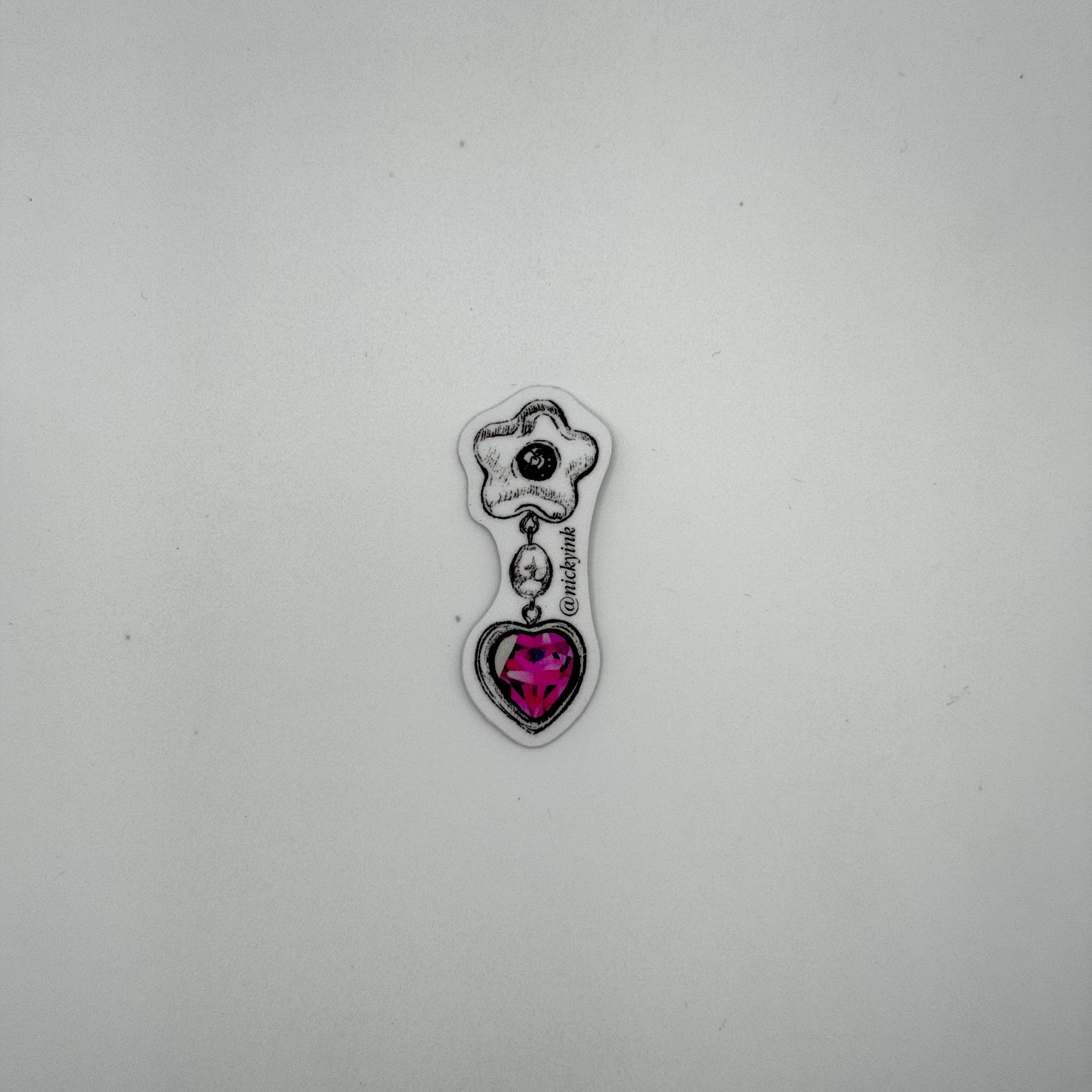 Sticker Charm Rosa