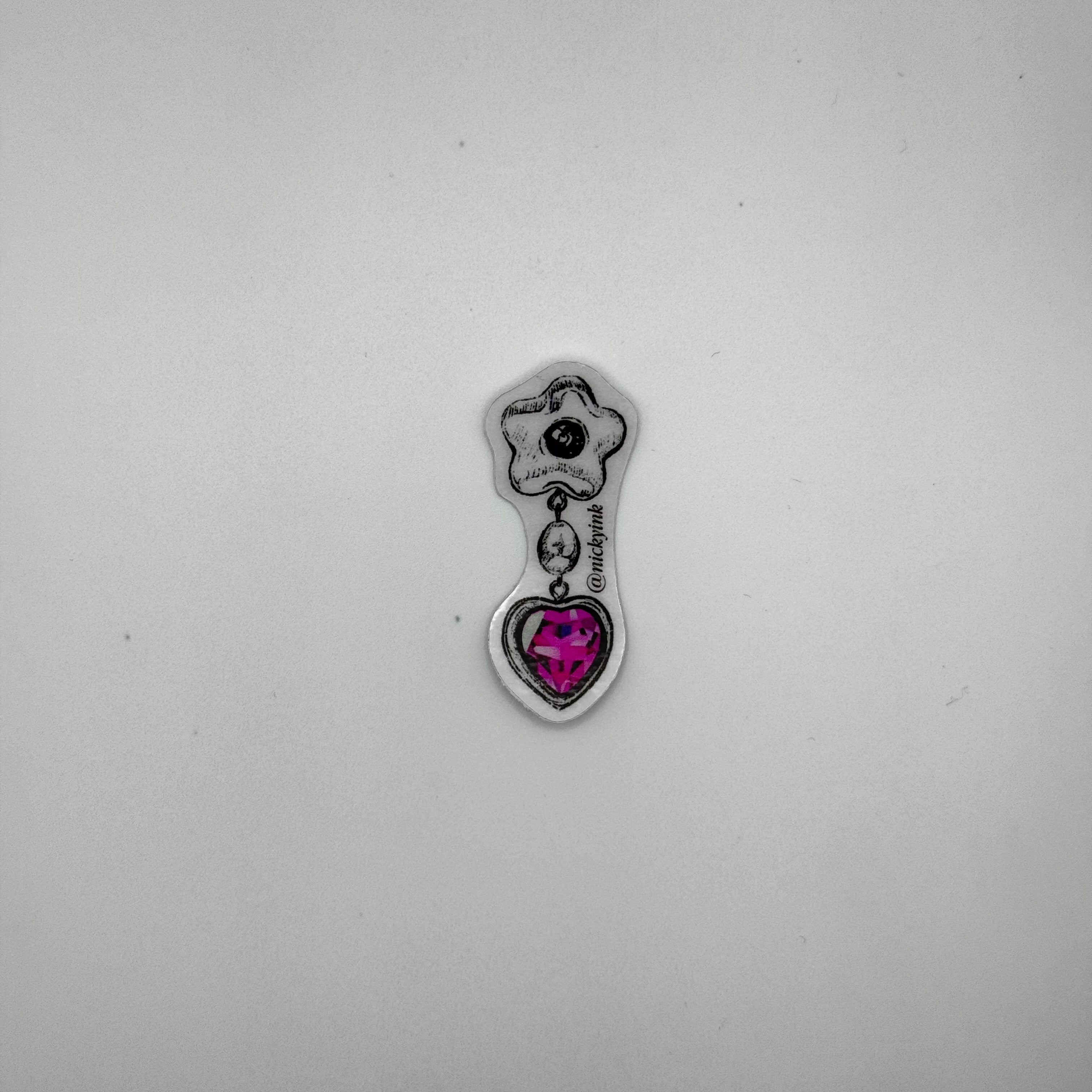 Sticker Charm Rosa